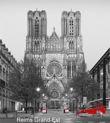 Reims cathédrale région Grand Est